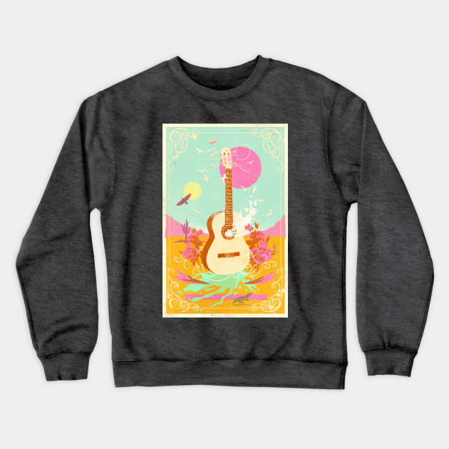 DESERT GUITAR II Crewneck Sweatshirt by Showdeer